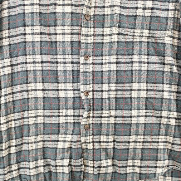 Bit & Bridle Men's Flannel Button-Down Shirt Multi Plaid 2X Long Sleeve Cotton - Picture 4 of 13